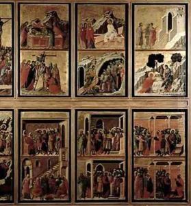Maesta eleven scenes from the Passion