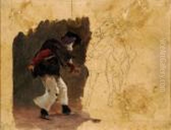 "cavaliere Sardo Col Suo Cavallo" 1884 - view 1