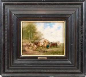 Sommerliches Heerlager by Franz Quaglio