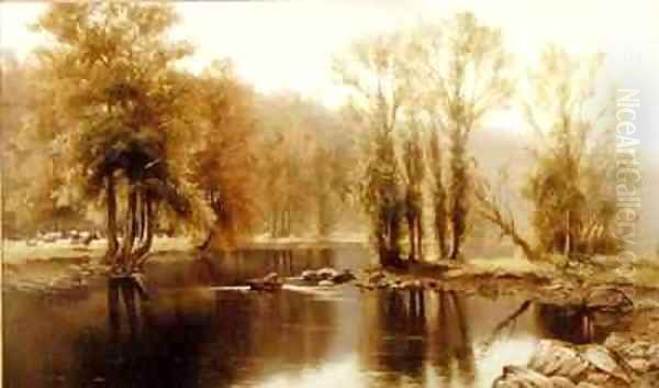 Extensive River Landscape with Cattle - view 1