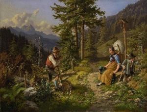 Auf Der Waldlichtung Im
 Hochgebirge