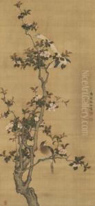 Peach Blossoms And Birds by Shen Quan