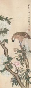 Bird And Flowers by Shen Quan
