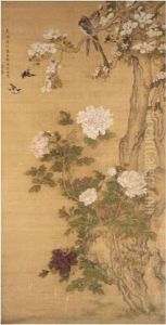 Peonies, Birds And Magnolia, Circa 1750