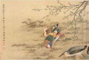Birds And Flowers by Shen Quan