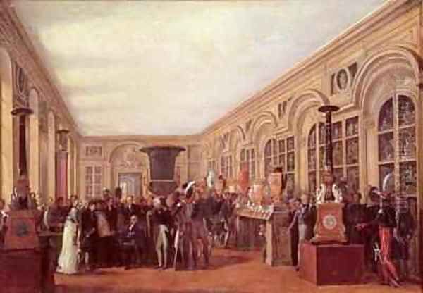 Alexandre Brongniart 1770-1847 Presenting the Artists of the Sevres Workshop to Louis XVIII 1755-1824 - view 1