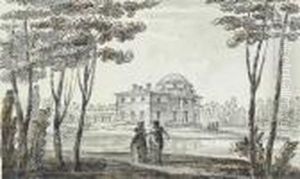 A Neoclassical Pavillion, Perhaps In The Park At Tsarskoeselo