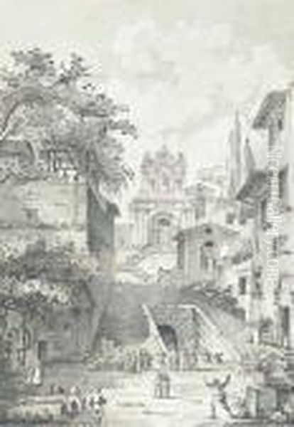 A Capriccio Reminiscent Of The Spanish Steps, Rome - view 1