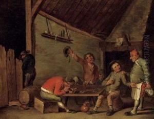Scene D'auberge by Pieter Jansz. Quast