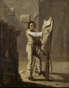 Peintre A Son Chevalet