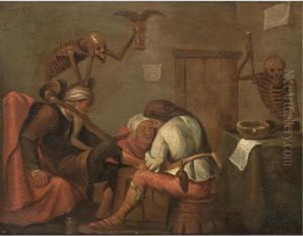 A Vanitas Scene In A Doctor's Surgery - view 1