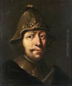 Portratt Av Man I Hjalm (trol by Pieter Jansz. Quast
