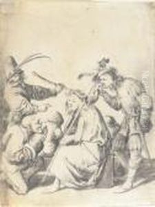 The Mocking Of Christ by Pieter Jansz. Quast