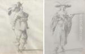 An Officer; And A Courtisan by Pieter Jansz. Quast