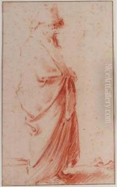 A Study Of A Standing Man In A Hat - view 1