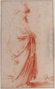 A Study Of A Standing Man In A Hat