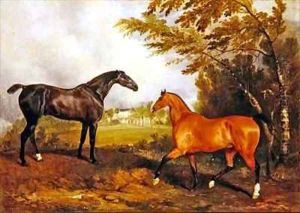 Equestrian Scene by Richard Barrett Davis