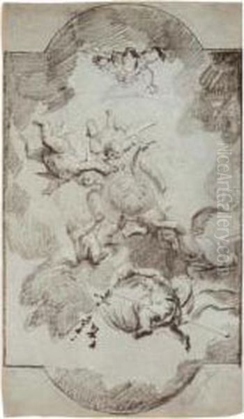 Ceiling Design With Putti - view 1