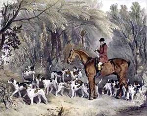 W Head Huntsman to the Donnington Hounds by Richard Barrett Davis