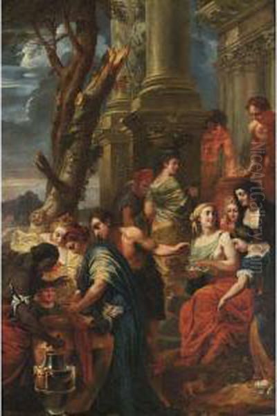 Thetis Dips Achilles In A Vase With Water From The Styx - view 1