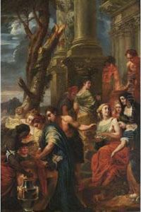 Thetis Dips Achilles In A Vase With Water From The Styx