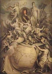 Allegory of Philippe II 1674-1723 Duke of Orleans by Antoine Dieu
