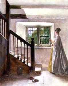 Interior at Haddon Hall by William Fettes Douglas
