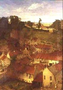The Village of the Water of Leith from a Window in Rothesay Terrace by William Fettes Douglas
