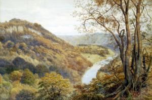 A Pair, The South Downs, Near Midhurst; The Nynd Cliff On The Wye by Alfred Robert Quinton
