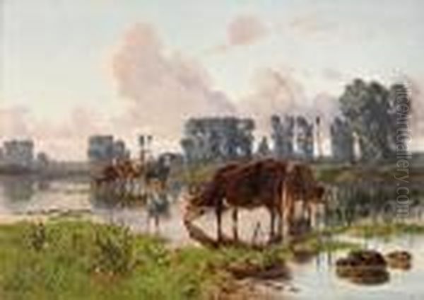 Le Gardien De Vaches A La Riviere - view 1