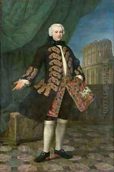 Portrait of William Perry with the Colosseum beyond - view 1