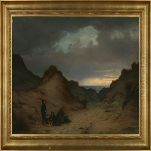 Persons In The Dunes - view 1