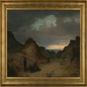 Persons In The Dunes by Peter Johann Raadsig