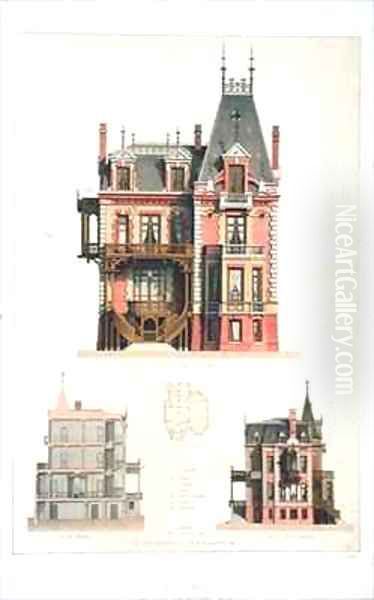 Design for a brick villa in Trouville - view 1