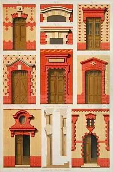 Designs for Projections and Pediments in Brick - view 1