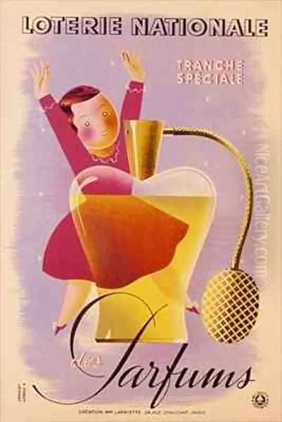 Poster advertising the French National Lottery - view 1