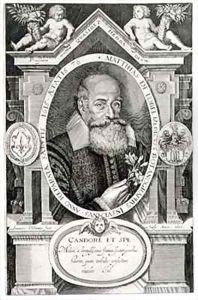 Portrait of Matthias de Lobel 1538-1622 by Francis Delaram