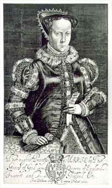 Portrait of Mary I 1516-58 Holding the Supplication of Thomas Hongar - view 1