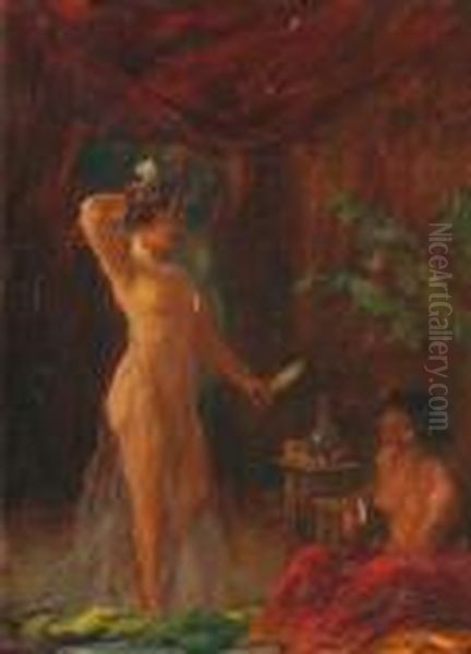 Femme A La Toilette Et Son Esclave - view 1