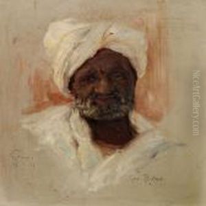 A Berber With Awhite Turban