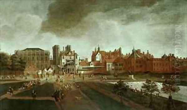 Whitehall Palace and St Jamess Park - view 1