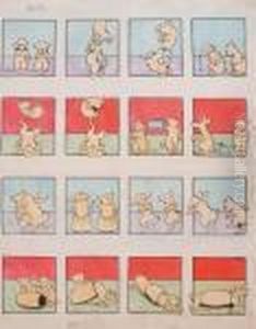 La Danse Des Deux Chiens by Benjamin Rabier