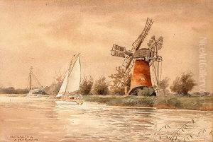 Irstead Mill by William Leslie Rackham