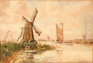 On The Waveney by William Leslie Rackham