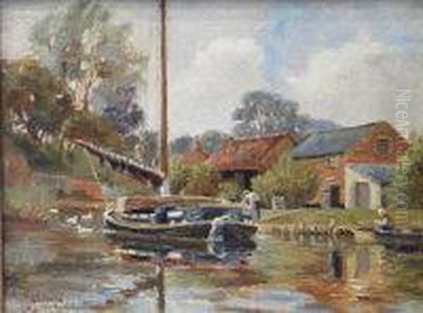 Barges At Wayford - view 1