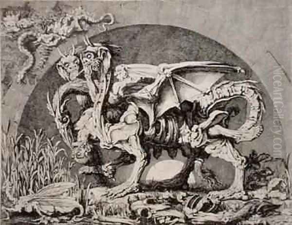 Monster devouring a Man - view 1