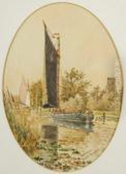 Barges On The Broads At Ranworth - view 1