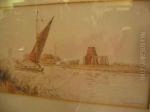 St Benets Abbey Reach by William Leslie Rackham
