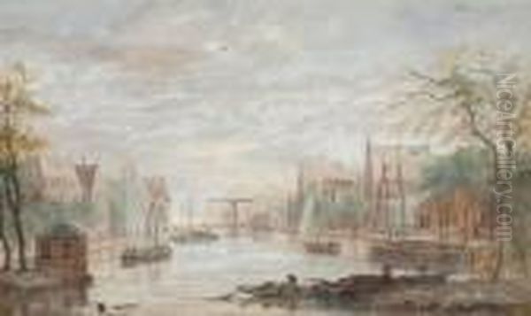 Dutch Town By A River - view 1