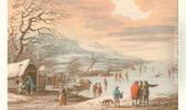 Vue De Ville Hollandaise En Hiver - view 1
